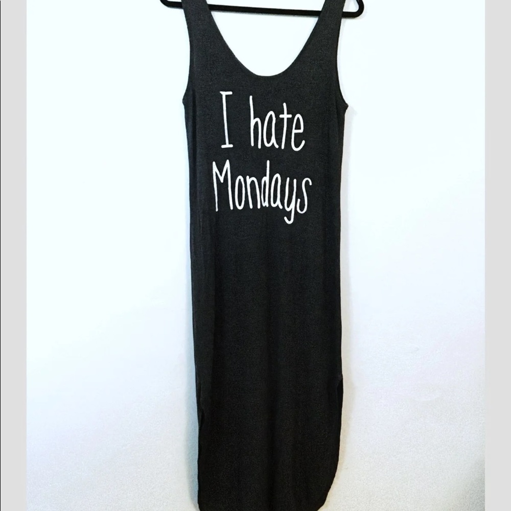 Dark gray maxi dress